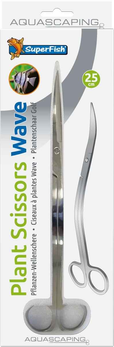 SuperFish Stainless Steel Plant Scissors 25 cm Wave